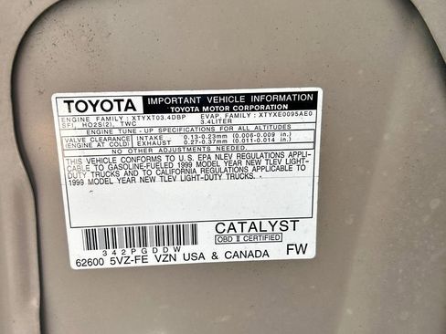 Used 1999 Toyota Tacoma 4x4 Xtracab V6 image 87