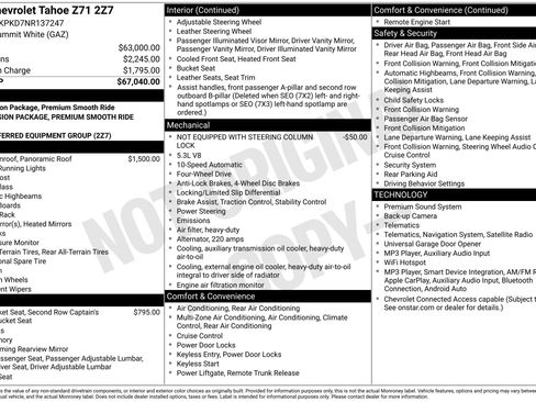 Used 2022 Chevrolet Tahoe Z71 AWD/4WD image 2