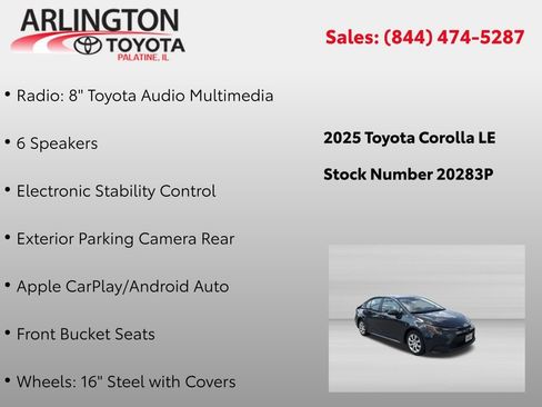 Used 2025 Toyota Corolla LE FWD image 4