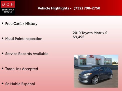 Used 2010 Toyota Matrix S image 4