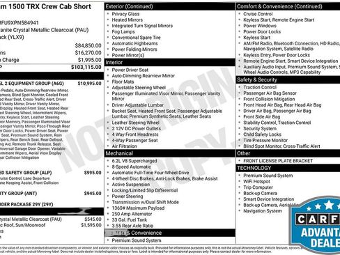 Used 2023 RAM 1500 TRX w/ TRX Level 2 Equipment Group image 10
