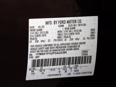 Used 2023 Ford Explorer Limited w/ Equipment Group 301A image 33