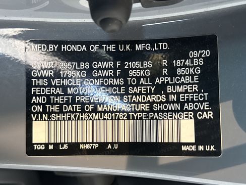 Used 2021 Honda Civic EX image 36
