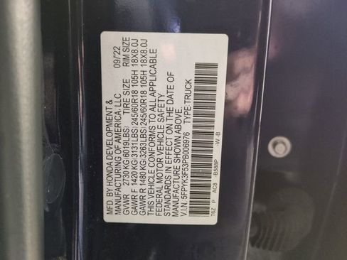 Certified 2023 Honda Ridgeline RTL image 29