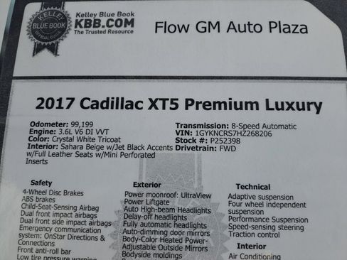 Used 2017 Cadillac XT5 Premium Luxury FWD image 35