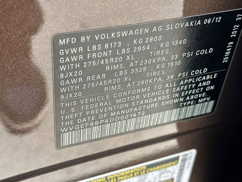 Used 2013 Volkswagen Touareg Executive AWD/4WD image 21