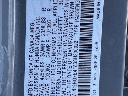 Certified 2025 Honda Civic Sport image 35