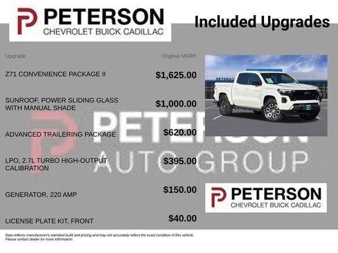 Certified 2023 Chevrolet Colorado Z71 w/ Z71 Convenience Package 2 AWD/4WD image 11