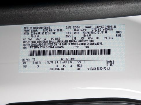 Used 2024 Ford E-Transit Low Roof RWD image 26