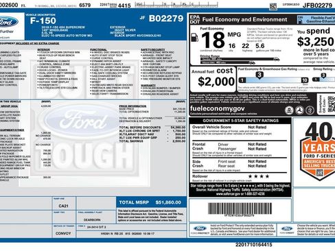 Used 2018 Ford F150 XLT w/ Equipment Group 302A Luxury image 35