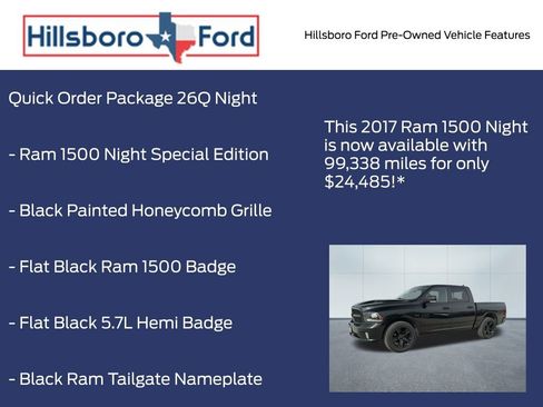 Used 2017 RAM 1500 Sport w/ Quick Order Package 26Q Night image 4