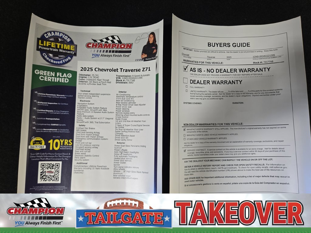 Used 2025 Chevrolet Traverse Z71 w/ Enhanced Driving Package AWD/4WD image 38