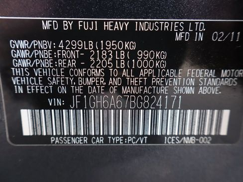 Used 2011 Subaru Impreza 2.5i AWD/4WD image 43