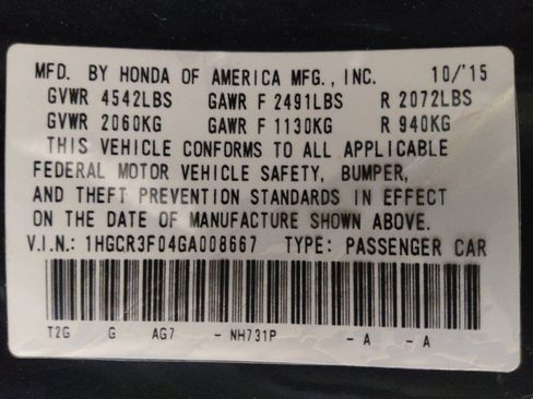 Used 2016 Honda Accord EX-L image 33