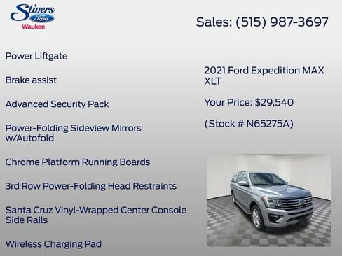 Used 2021 Ford Expedition Max XLT AWD/4WD image 28