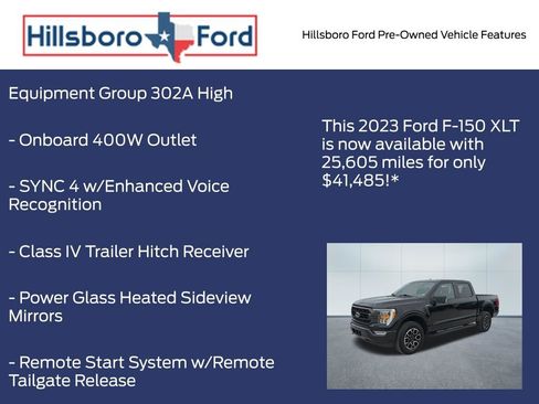 Used 2023 Ford F150 XLT w/ Equipment Group 302A High AWD/4WD image 3