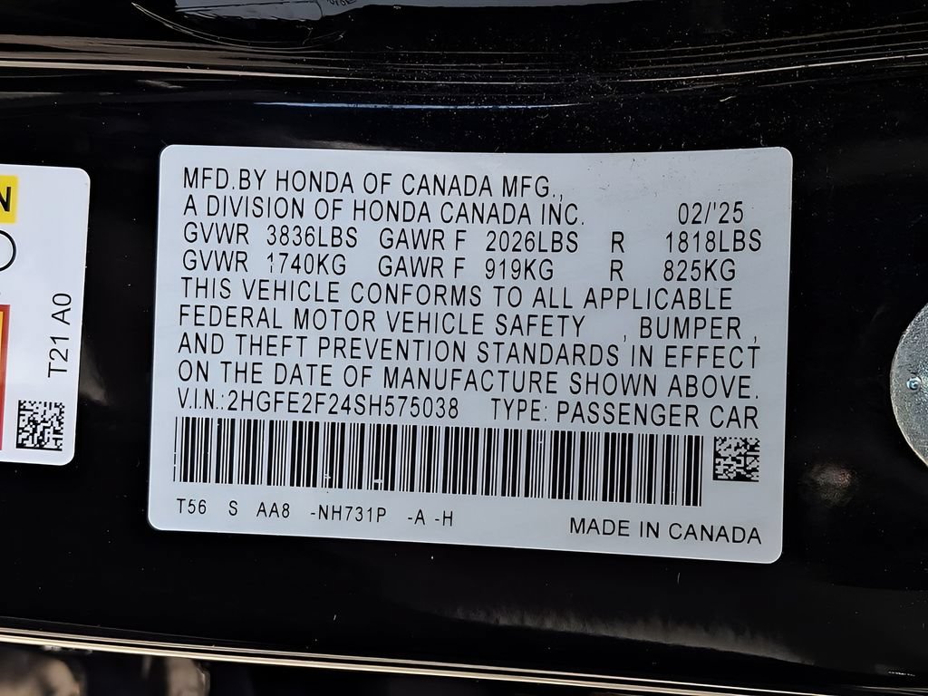 Used 2025 Honda Civic LX image 57