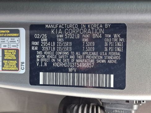 New 2026 Kia Sorento EX w/ EX Premium Package AWD/4WD image 19