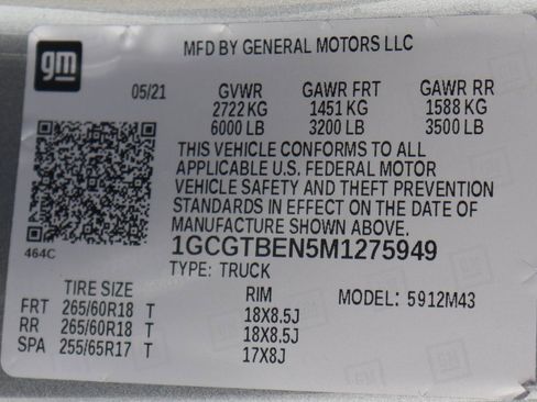 Used 2021 Chevrolet Colorado W/T w/ Custom Special Edition image 44