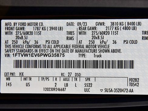 Used 2023 Ford F150 Lightning XLT w/ Equipment Group 312A High AWD/4WD image 16