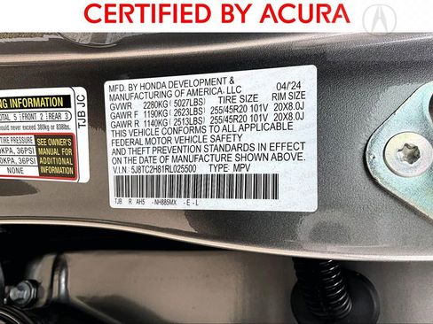 Certified 2024 Acura RDX AWD w/ A-Spec & Advance Pkg image 43