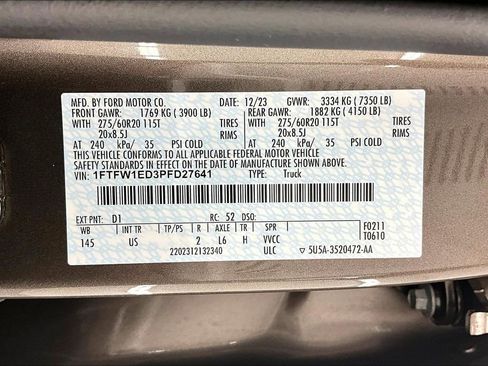 Certified 2023 Ford F150 XLT w/ Equipment Group 302A High AWD/4WD image 36