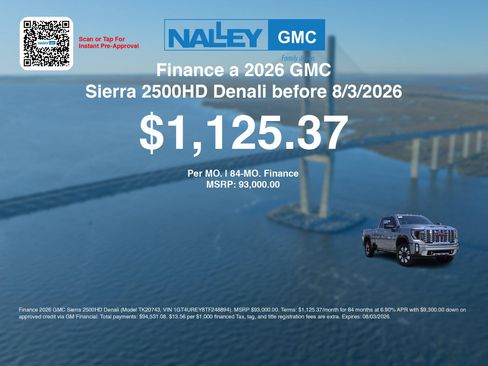 New 2026 GMC Sierra 2500 Denali w/ Denali Reserve Package AWD/4WD image 7
