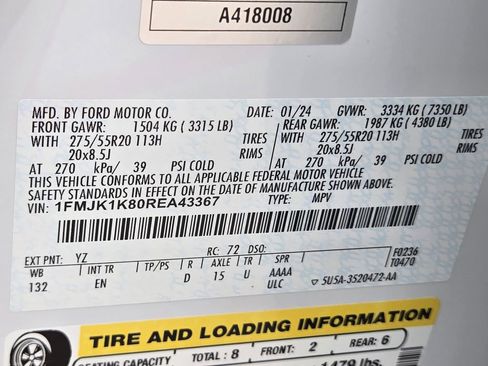 Used 2024 Ford Expedition Max Limited RWD image 37