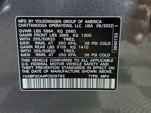 Certified 2023 Volkswagen Atlas SEL AWD/4WD image 36