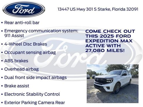 Certified 2025 Ford Expedition Max Active RWD image 23
