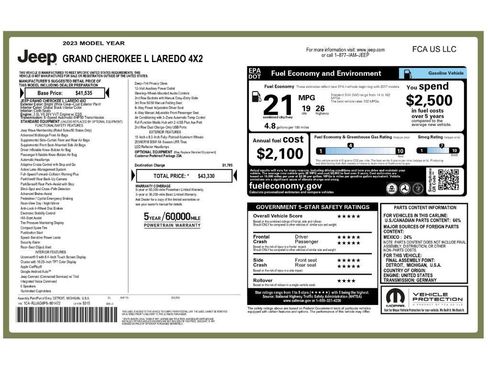 Used 2023 Jeep Grand Cherokee L Laredo image 2