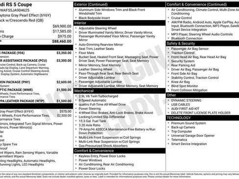 Used 2018 Audi RS 5 2.9T w/ Dynamic Package image 15