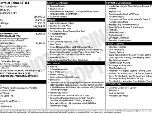 Certified 2020 Chevrolet Tahoe LT AWD/4WD image 2
