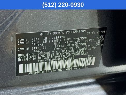 Certified 2025 Subaru Crosstrek 2.5i Limited w/ Crosstrek Mirror Package image 40