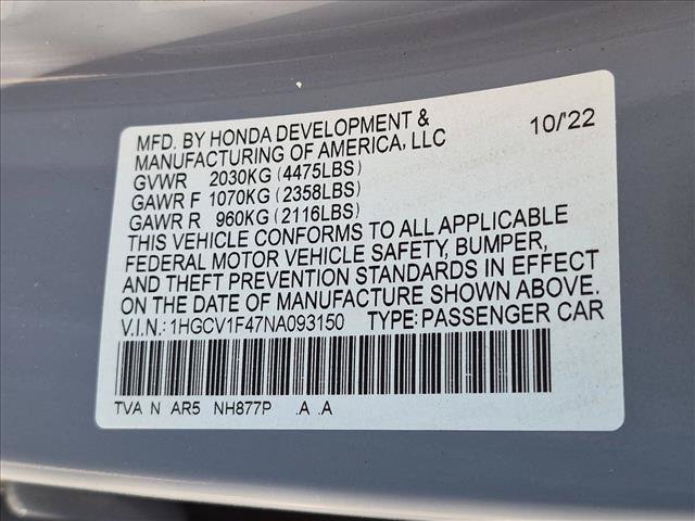 Used 2022 Honda Accord Sport Special Edition image 24
