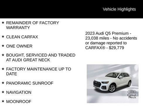 Used 2023 Audi Q5 Premium w/ Convenience Package AWD/4WD image 9