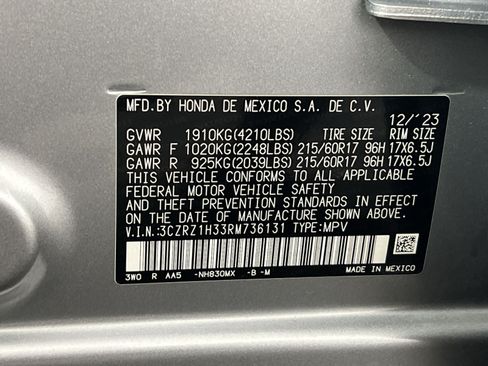 Used 2024 Honda HR-V LX image 30