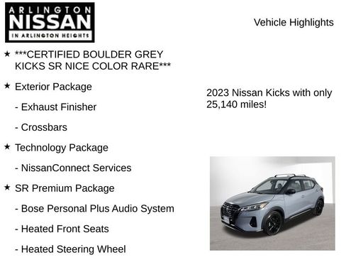 Certified 2023 Nissan Kicks SR w/ SR Premium Package image 8
