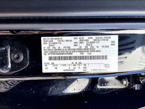 Used 2022 Ford F150 Lariat w/ Equipment Group 502A High image 19