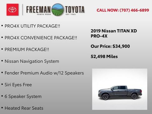 Used 2019 Nissan Titan PRO-4X w/ Pro-4x Convenience Package AWD/4WD image 13