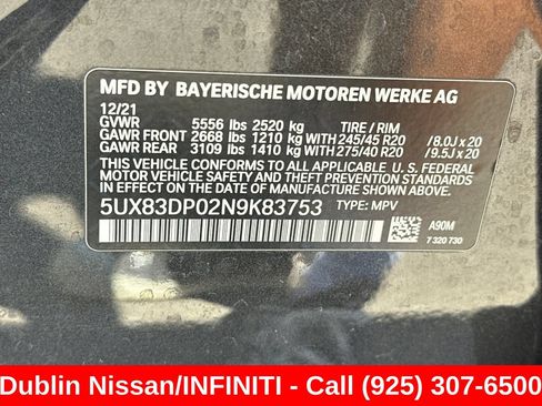 Used 2022 BMW X3 M40i AWD/4WD image 56