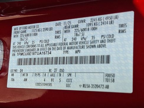 Used 2026 Ford Escape SE w/ PHEV Premium Package FWD image 27