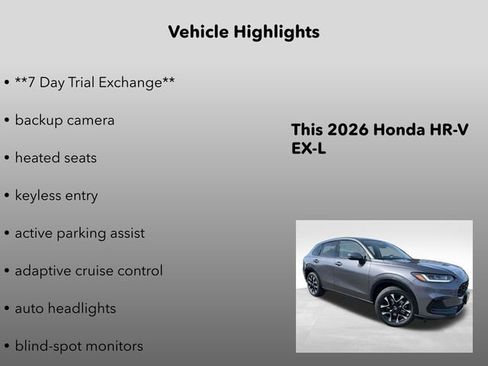 New 2026 Honda HR-V EX-L image 5