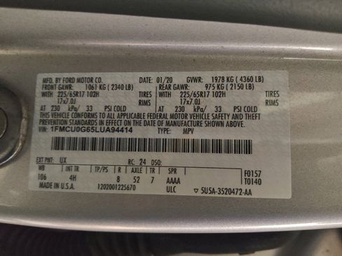 Used 2020 Ford Escape SE FWD image 33