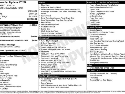 Used 2020 Chevrolet Equinox LT w/ Driver Convenience Package AWD/4WD image 2
