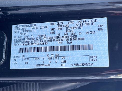 Used 2024 Ford F150 Lariat w/ FX4 Off-Road Package AWD/4WD image 32