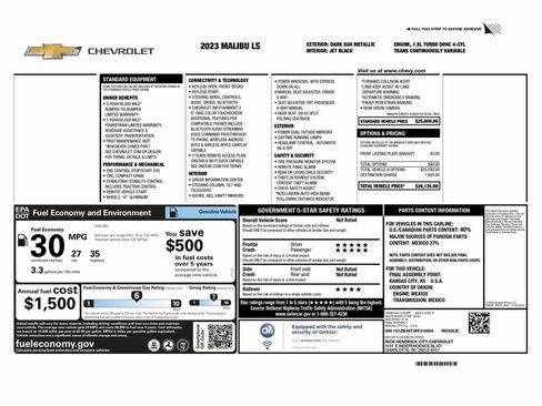 Used 2023 Chevrolet Malibu LS image 2