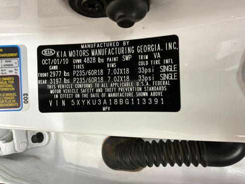Used 2011 Kia Sorento EX FWD image 27