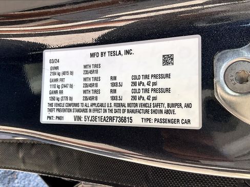 Used 2024 Tesla Model 3 Standard Range RWD image 34