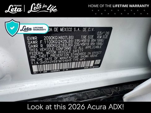 New 2026 Acura ADX A-Spec AWD/4WD image 34
